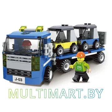 Конструктор JIE-STAR Town 20509 Large Transport Truck (217 деталей) картинка 2